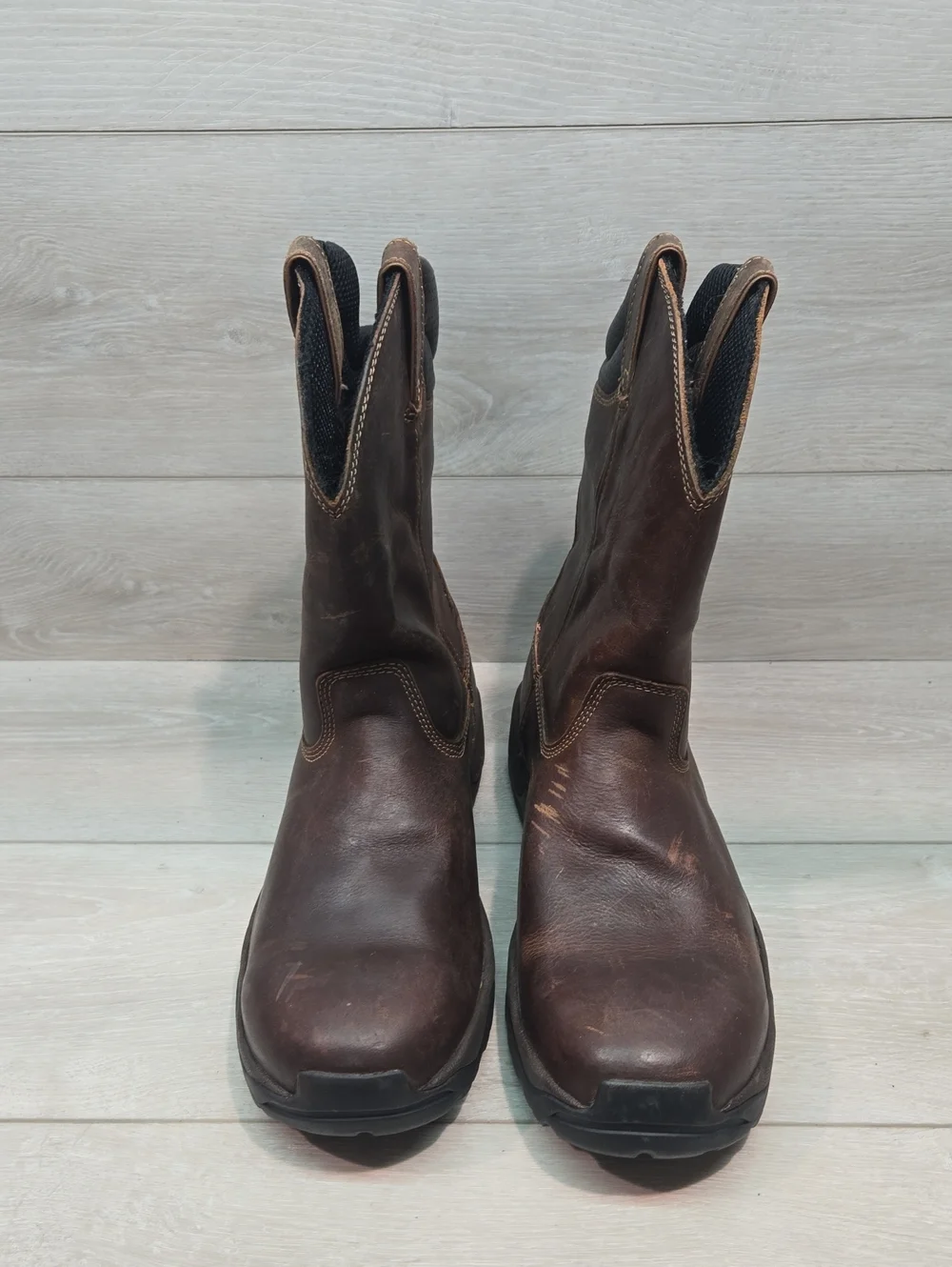 Cabelas Mens Dry Plus Leather Soft Toe 82-5533 Boots Shoes Sz 13D